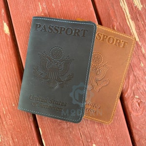 Leather Passport Cover | Passport Holder | Passport Case | Passport Wallet | Travel Gift | Traveler&#39;s Gift