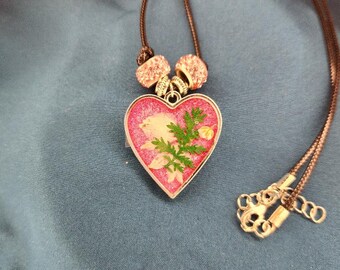 Beautifully paired resin and beaded necklaces