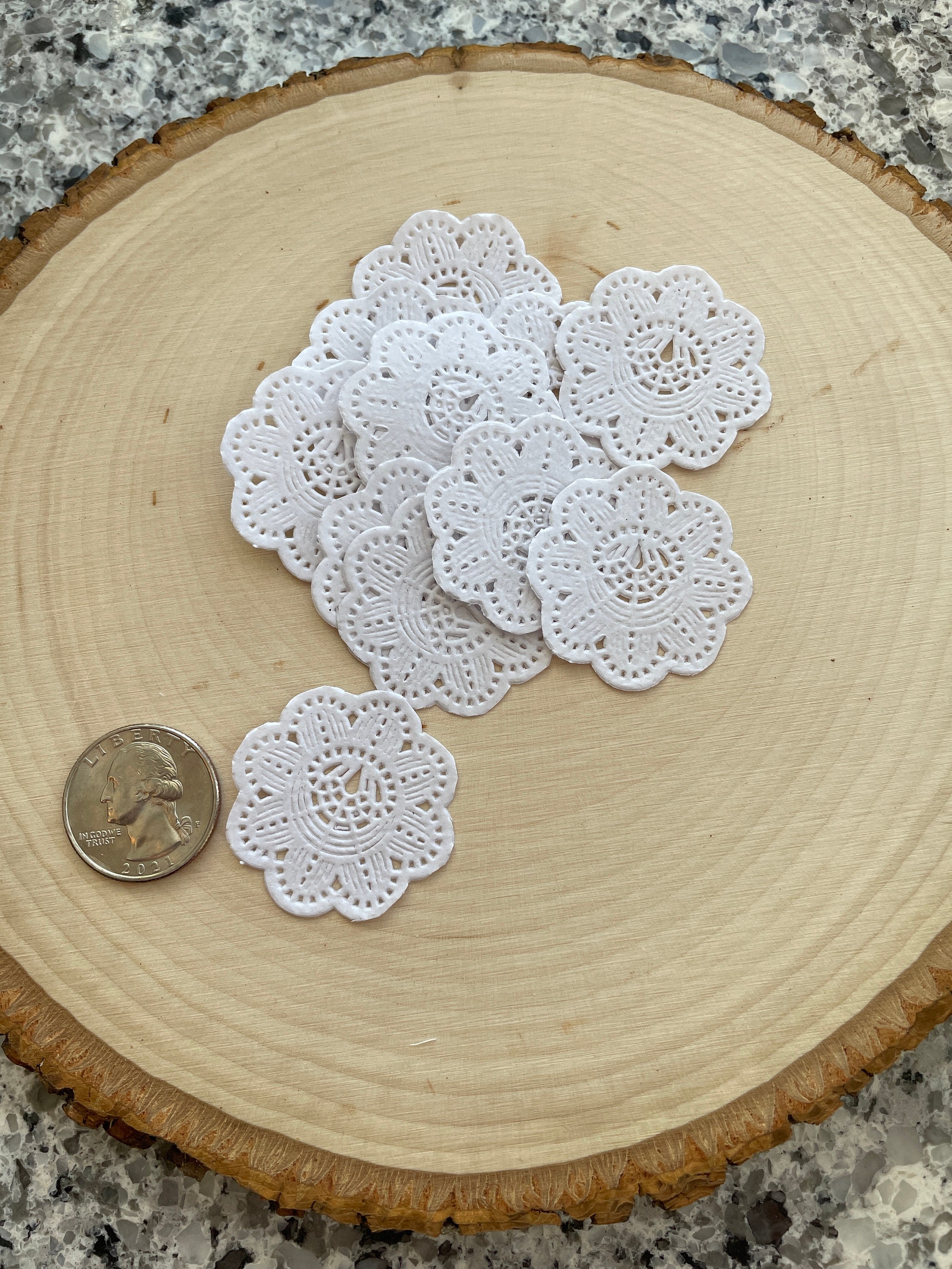 Mini White Paper Doilies Set of 12 