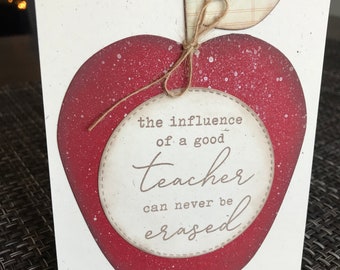 Handmade Greeting Card - Teacher Appreciation