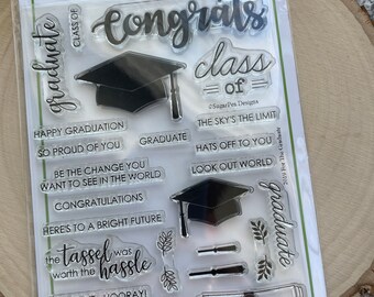 DESTASH - Sugar Pea Designs Stamp Set For the Graduate