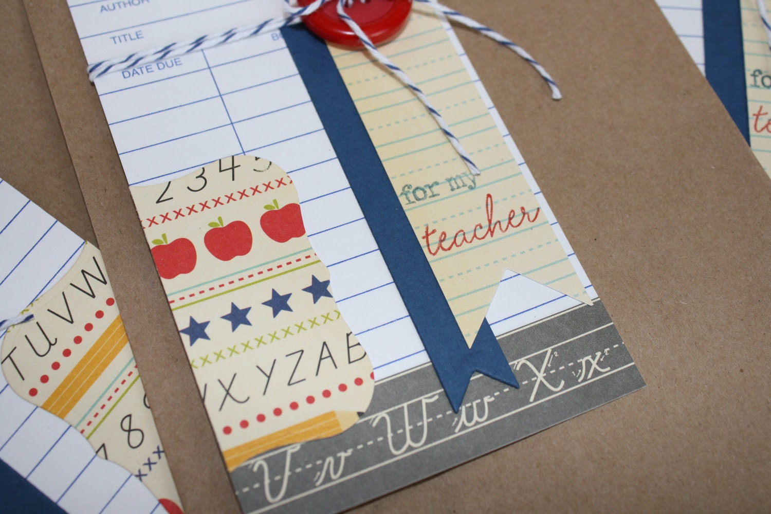 Blank WHITE Library Cards Etsy