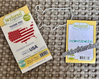 DESTASH - Taylored Expressions - Stars & Stripes w Die