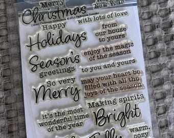 DESTASH -Technique Tuesday - Christmas Sentiment Set