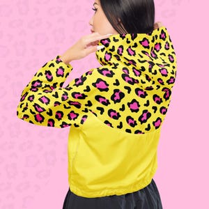 Leopard Windbreaker Trendy Streetwear Womens Clothing Spring Anorak Pullover For Her Raincoat Cropped Windcheater Overcoat Parka Slay Jacket