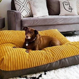 Dog bed Pet pillow for big and small Dog pillow upholstery anti-claw fabric dog bed with zipper