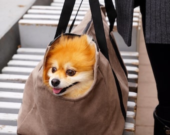 Dog & Cat Carrier Bag – Comfortable Pet Travel Tote for Small Dogs and Cats – Washable Puppy Carry Bag