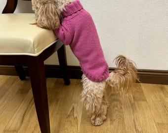 Maglione personalizzato per cani, maglione con nome personalizzato per cani, abbigliamento per cani lavorato a mano, maglione ricamato per animali domestici, caldo completo in lana per cani
