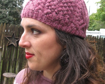 Wooly Cabled Cap - Child to Adult