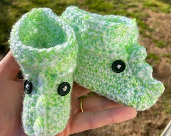 Dinosaur Booties 6-12 months