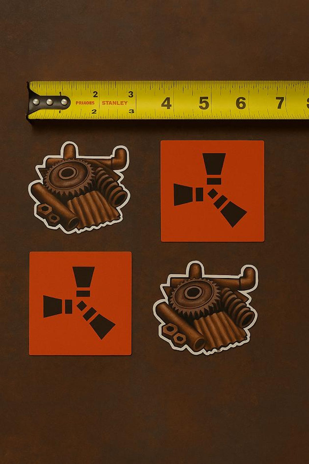 4-count Rust Game Stickers - 2x Rust Logo, 2x Scrap Icon - Etsy
