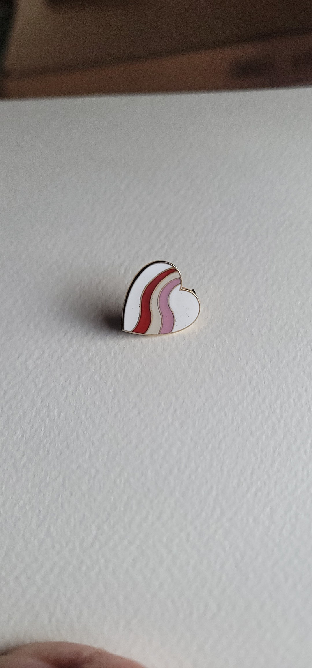 MCM Vintage Retro Lesbian Pride Heart Shaped Enamel Pin - Etsy