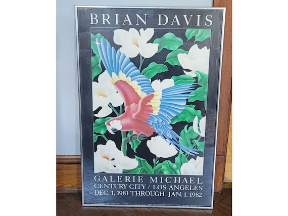 MCM Vintage 80s Brian Davis Signed “parrot III” Galerie Michael