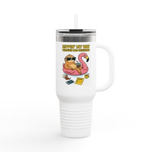 40oz Insulated Travel Mug | Stainless Steel Cup with Leak-Proof Lid – Hot & Cold Drink Tumbler