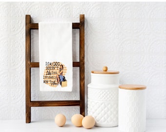 Retro funny dish towel