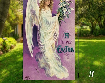 Vintage Easter Post Cards Flags