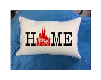 Lumbar Pillow cover-  Disney Castle cushion cover, throw pillow cover