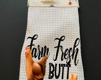 Half Kitchen Towels with asst.Sayings