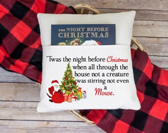 The Night Before Christmas Pillow Cover