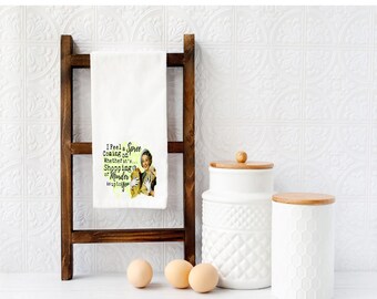 Retro funny dish towel