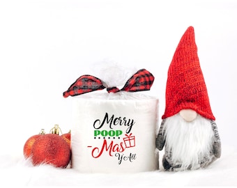 Merry poop mas Toilet Paper Gag Gift
