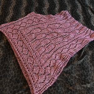 KNITTING Pattern Lace Charts Versatile PONCHO Can Be Worn 4 Ways Easy To Knit