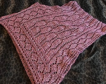 Strickmuster Lace Charts Vielseitig PONCHO Kann 4 Möglichkeiten getragen werden Einfach zu stricken