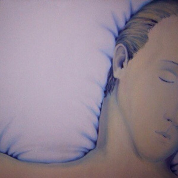 Sleeper original oil painting