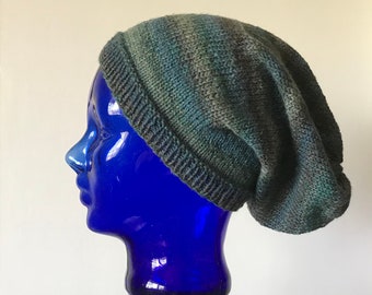 Easy Slouch Beanie Pattern for Knitting