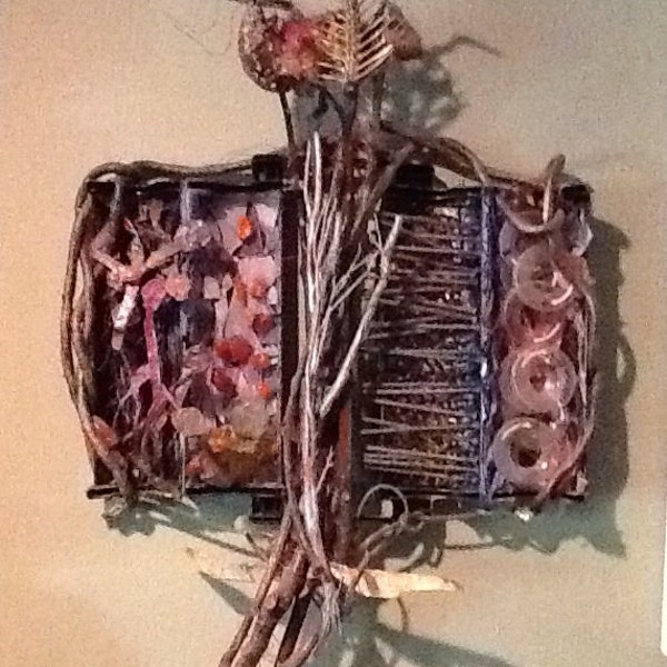 FERAL ARTWORK Alien Caretaker ASSEMBLAGE Sculpture