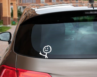 Mad Aggressive Middle Finger Bumper Sticker - 5 Inch Vinyl Decal For Cars & More