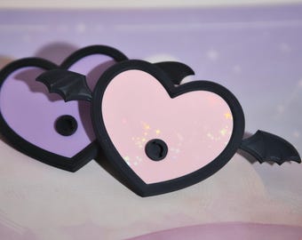 Descora Headphone Stand - Heart Accessory - Goth Edition