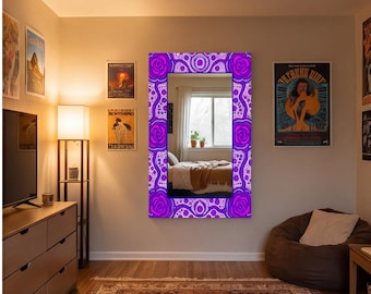 Espejo decorativo de pared personalizado / Espejo acrílico personalizado / Decoración única para el hogar / Hecho a medida / Regalo para oficina o estudio