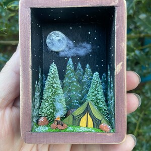 Hand-Built Vintage-Style Mini Drawer Diorama Shadowbox