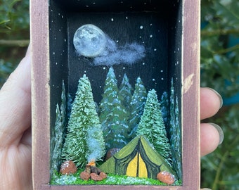 Hand-Built Vintage-Style Mini Drawer Diorama Shadowbox