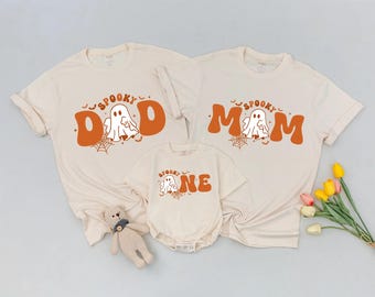 Spooky One Halloween Birthday Shirt, Family Matching Tee, Halloween 1st Birthday Matching Family Shirt, Mommy And Me Shirt, Spooky Shirt