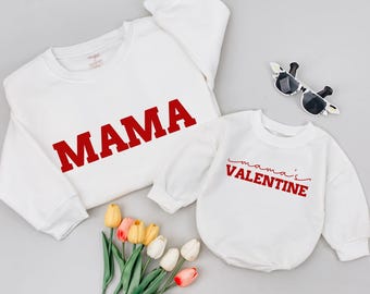 Mommy and Me Valentines Day Shirt, Mama and Mamas Valentines Sweatshirt, Matching Family Shirts, Mom and Baby Gift, Valentines Day Outfit