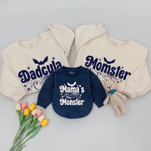 Momster and Dadcula Matching Family Halloween Sweatshirt, Matching Family Outfits, Mommy and Me Monster, Halloween Shirt, Family Shirts image 8