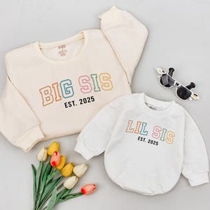 Big Sis Lil Sis Matching Shirts, Matching Sister Shirts, New Big Sister, New Little Sister, Big Sister Shirt, New Baby Gift,Matching Sibling