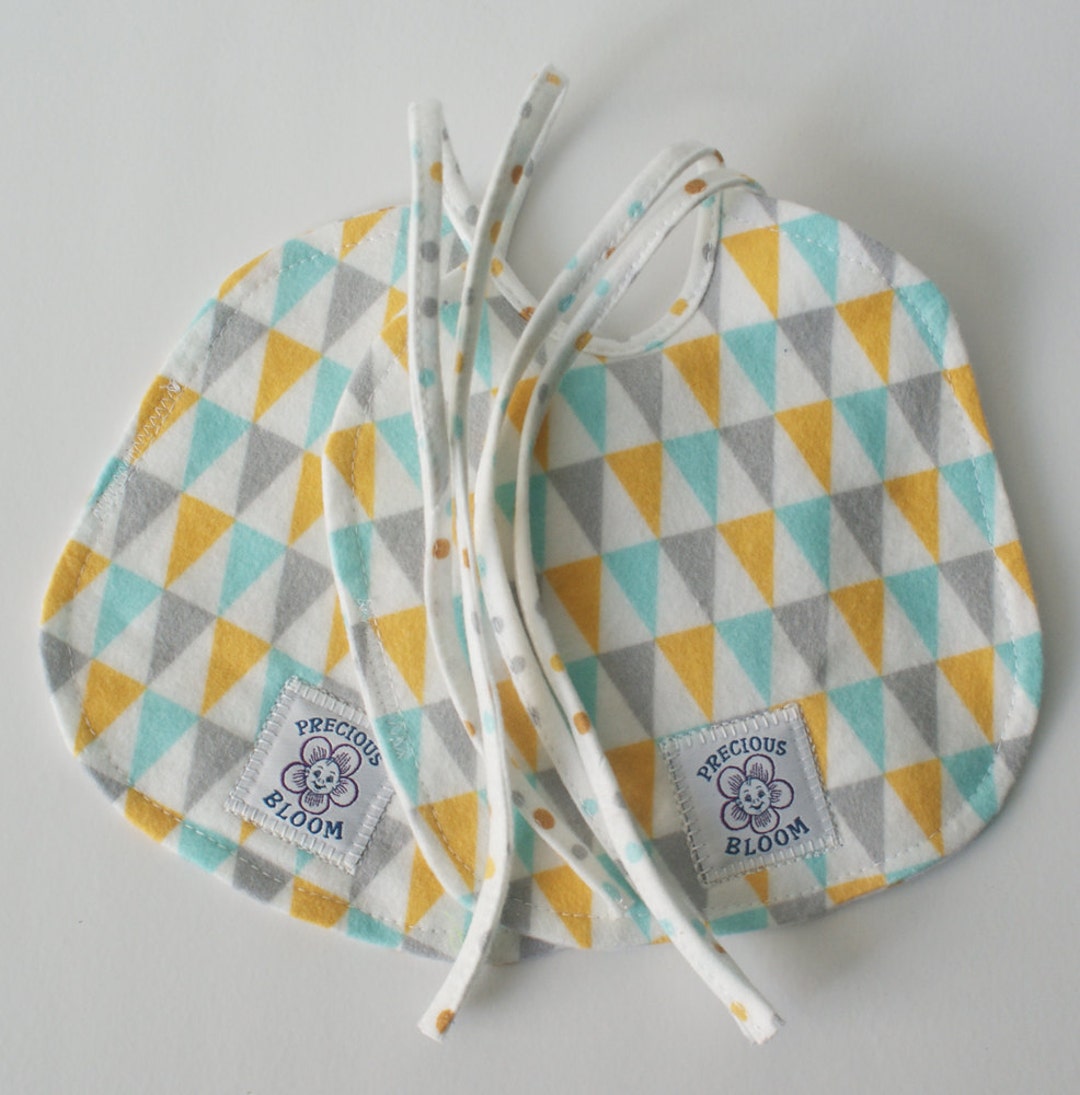 Organic Baby Bibs, Certified Organic Cotton Flannel Baby Bibs, Quality