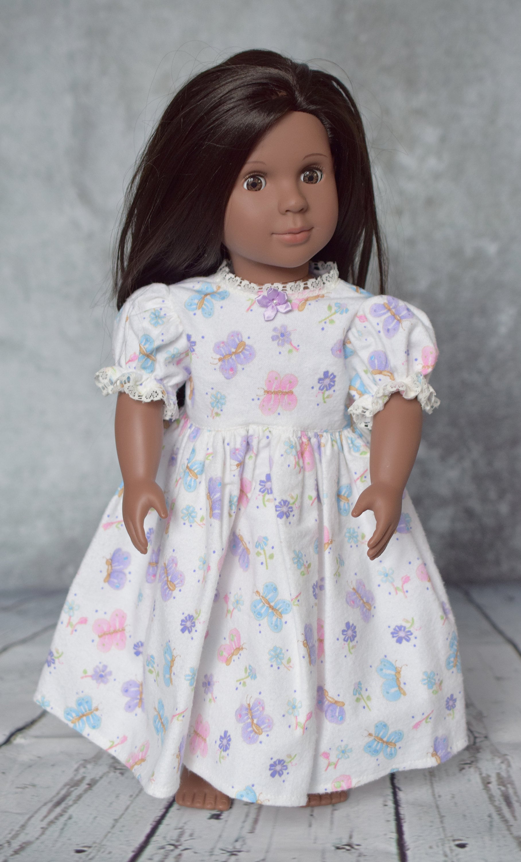 Cotton Flannel Nightgown, Long Nightgown, Quality Hand-made Doll ...