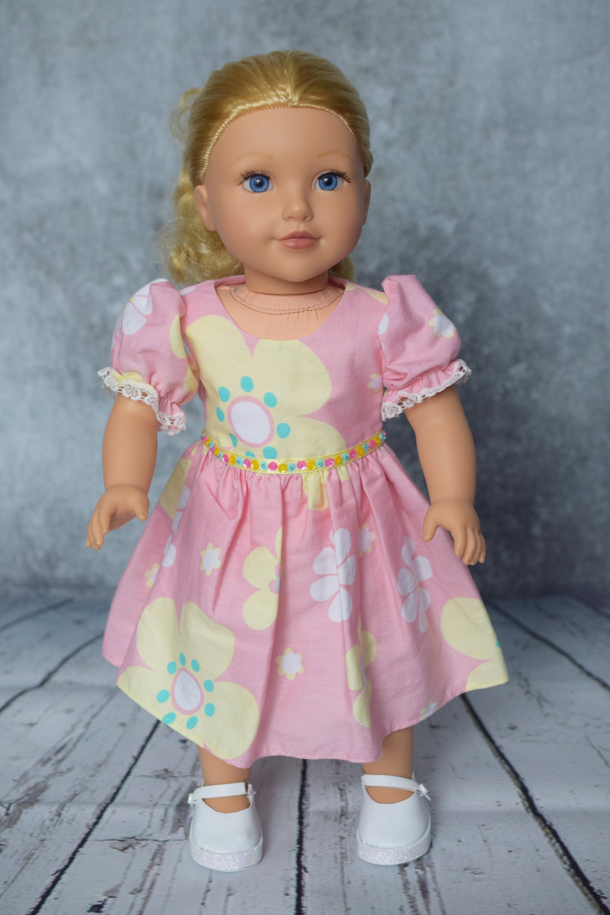 American Girl Doll Clothes - Doll Dress - Girl Gift - Coral Floral ...