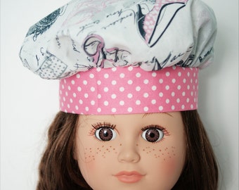 Handmade Doll Chef Set: Cotton Apron, Hat, Mitt & Potholder