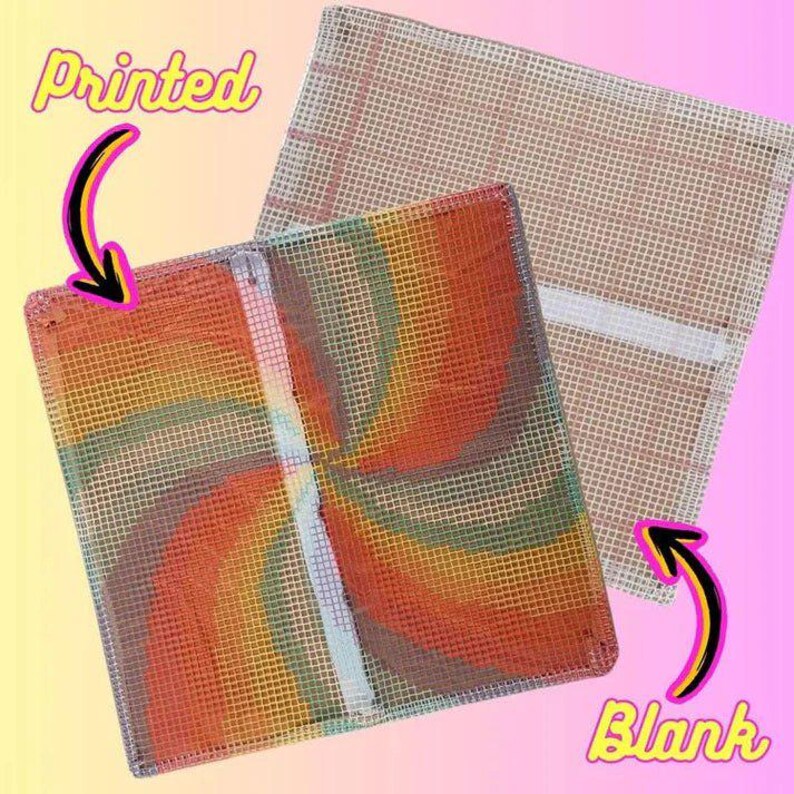 Latch Hook Pillow Making Kit - Great Blue Whale Design Kit image 2