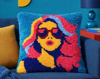 Kit para hacer cojines con gancho - Estilo chic - Proyecto de manualidades DIY