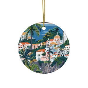 Amalfi Coast Christmas Ornament Amalfi Ornament Italy Ornament Positano Christmas Ornament Italy Gift