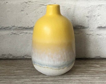 Yellow Stone Effect Mojave Glaze Vases Flower Vase Holder Home Decoration Decor
