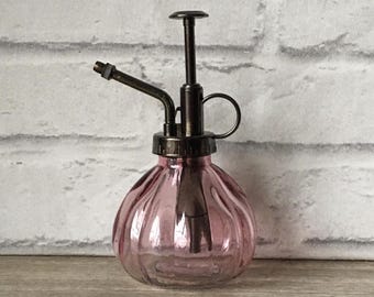 Rosa Glasblumen-Herr Transparente Pflanzenherren Gießen Innensprühflasche Geschenk Geschenk Danke Geschenke Muttertagsfeier