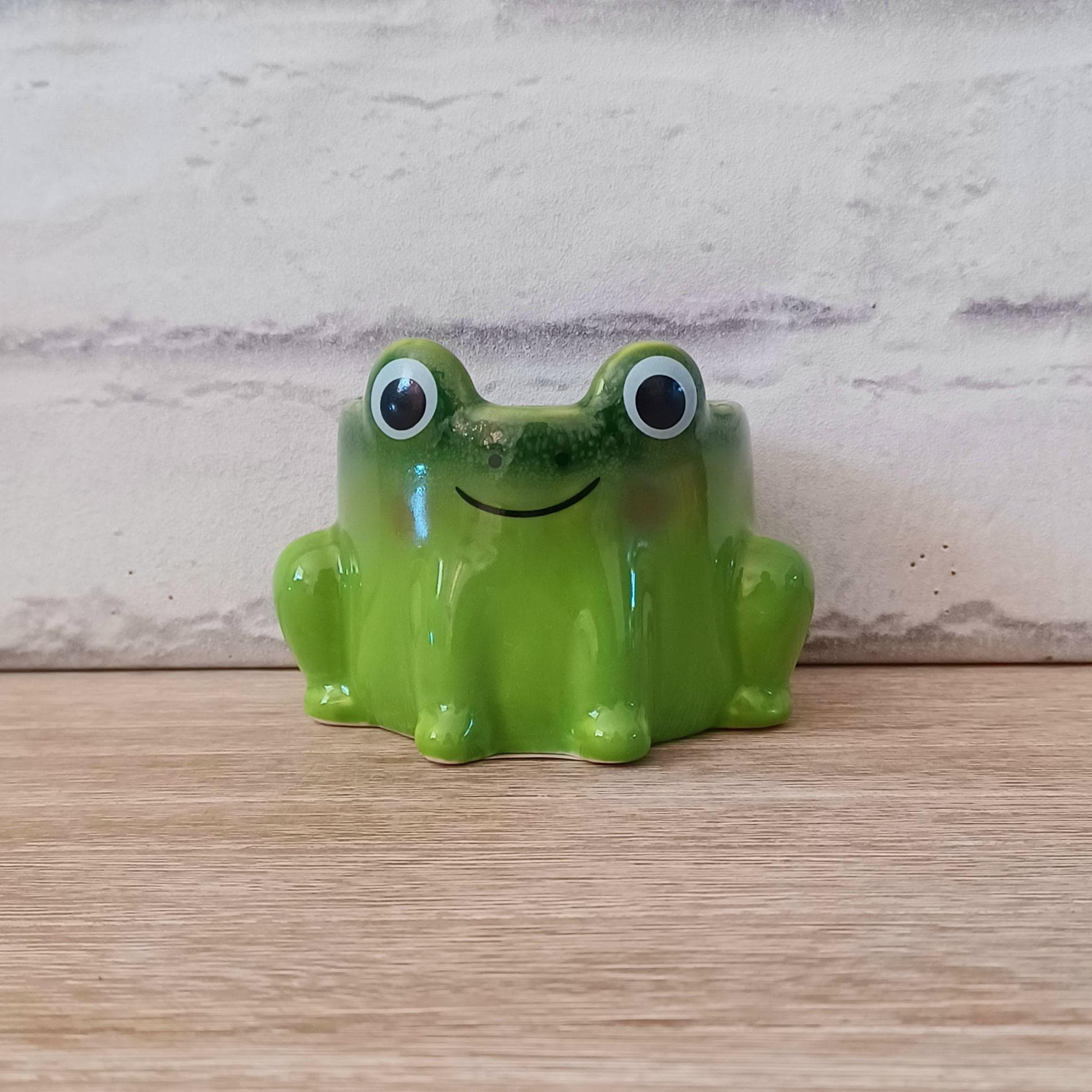 Vaso Rana Amici Pot Buddies - Ornamento Da Giardino In Poliresina, Marrone, Vintage - Foto 5