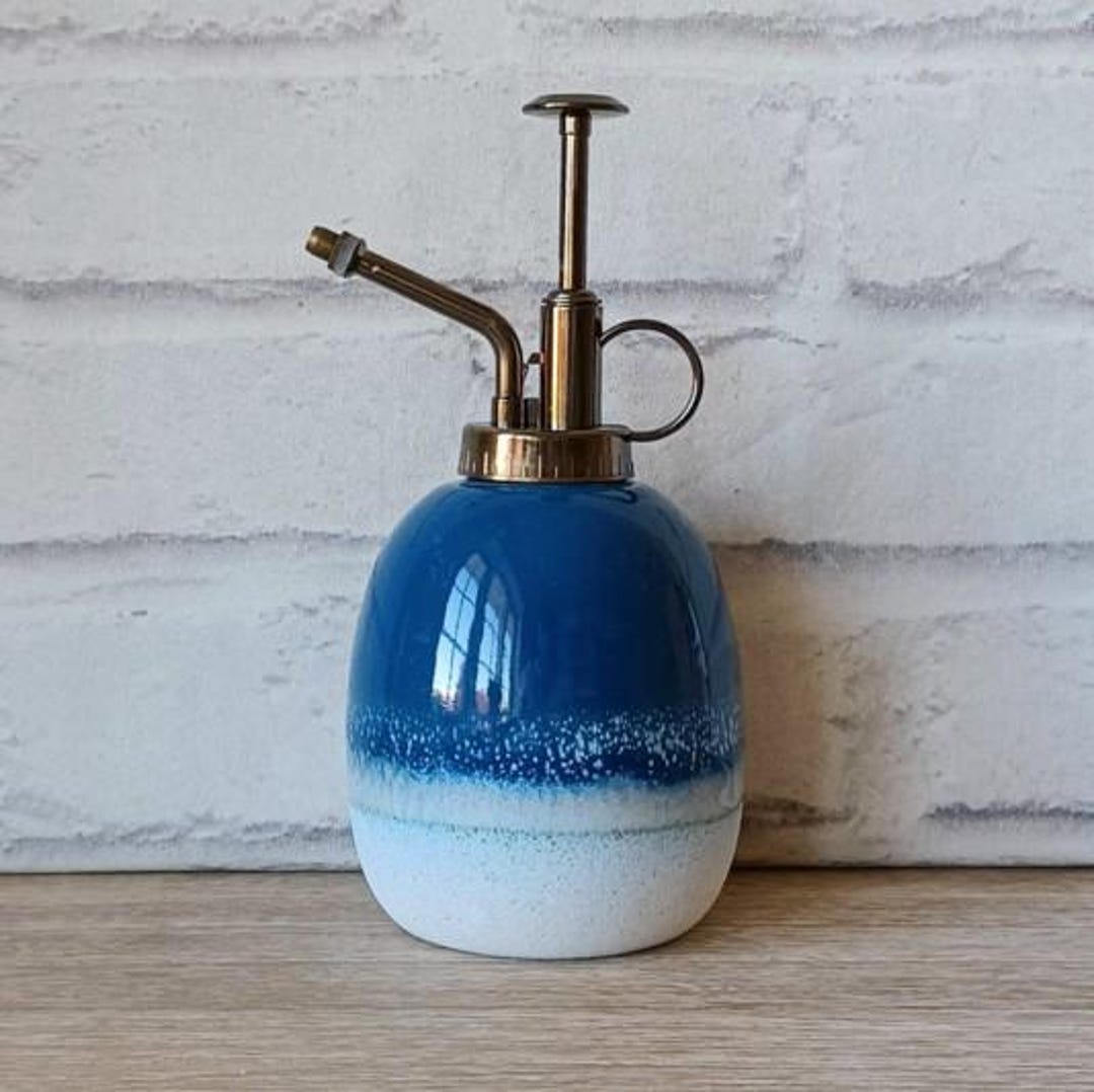 Blue Stone Effect Mojave Glaze Flower Mister Stoneware Plant Watering Indoor Spray Bottle Gift Present Thank You Gifts Mother's Day - Etsy